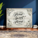 Home Sweet Home Wall Art Canvas Print, Floral Farmhouse by MyGreatCanvas | Canvas Wall Art Prints | Photo Prints & Wall Decor