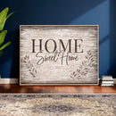 Home Sweet Home Wall Art Canvas Print, Floral Farmhouse by MyGreatCanvas | Canvas Wall Art Prints | Photo Prints & Wall Decor