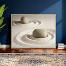 Zen Garden Stone Sand Canvas | Japanese Rock Garden Wall Art by MyGreatCanvas | Canvas Wall Art Prints | Photo Prints & Wall Decor
