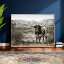 Texas Longhorn Bull Wall Art Canvas Print, Western Farmhouse by MyGreatCanvas | Canvas Wall Art Prints | Photo Prints & Wall Decor