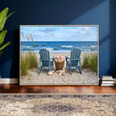 Large Beach Canvas Wall Art Coastal Adirondack Chairs Ocean by MyGreatCanvas | Canvas Wall Art Prints | Photo Prints & Wall Decor