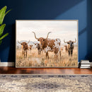 Texas Longhorn Canvas Wall Art, Rustic Farm Animal Photography Print, Farmhouse Country Decor, Western Ranch Art by MyGreatCanvas | Canvas Wall Art Prints | Photo Prints & Wall Decor