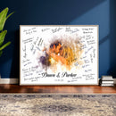 Wedding Guest Book Alternative Wall Art Canvas Print, Personalized Wedding Signature Poster, Custom Couple Photo Guestbook Canvas, Bridal Shower Reception Decor by MyGreatCanvas | Canvas Wall Art Prints | Photo Prints & Wall Decor