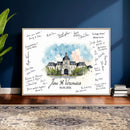 Wedding Guest Book Alternative Wall Art Canvas Print, Personalized Wedding Signature Poster, Custom Couple Photo Guestbook Canvas by MyGreatCanvas | Canvas Wall Art Prints | Photo Prints & Wall Decor