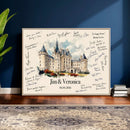Wedding Guest Book Alternative Wall Art Canvas Print, Personalized Wedding Signature Poster, Custom Couple Photo Guestbook Canvas by MyGreatCanvas | Canvas Wall Art Prints | Photo Prints & Wall Decor