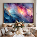 Colorful Abstract Canvas Wall Art Print, Vibrant Popup Color Art Print