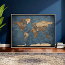 World Map Canvas Wall Art Canvas Print by MyGreatCanvas | Canvas Wall Art Prints | Photo Prints & Wall Decor