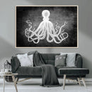 Black White Octopus Wall Art Canvas Print by MyGreatCanvas | Canvas Wall Art Prints | Photo Prints & Wall Decor