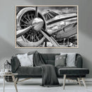 Vintage Antique Airplane Wall Art Canvas Print