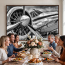 Vintage Antique Airplane Wall Art Canvas Print