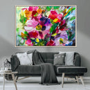 Oil Flower Abstract Canvas Print by MyGreatCanvas | Canvas Wall Art Prints | Photo Prints & Wall Decor