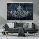 Dark Chandelier Wall Art Canvas Print by MyGreatCanvas | Canvas Wall Art Prints | Photo Prints & Wall Decor