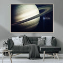 Framed Saturn Wall Art Canvas Print