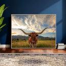 Texas Longhorn Canvas Wall Art – Majestic Triptych Animal by MyGreatCanvas | Canvas Wall Art Prints | Photo Prints & Wall Decor