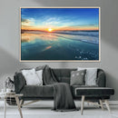 Blue Sky and Beach Wall Art Canvas Print