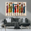 Abstract African Women Wall Art Canvas Print by MyGreatCanvas | Canvas Wall Art Prints | Photo Prints & Wall Decor