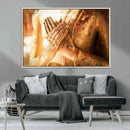 Buddha Statue Hands Wall Art Canvas Print by MyGreatCanvas | Canvas Wall Art Prints | Photo Prints & Wall Decor