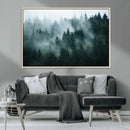 Misty Forest Wall Art – Serene Green Landscape Canvas Print, by MyGreatCanvas | Canvas Wall Art Prints | Photo Prints & Wall Decor