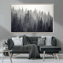 Misty Forest Canvas Wall Art – Monochrome Triptych Pine Tree by MyGreatCanvas | Canvas Wall Art Prints | Photo Prints & Wall Decor