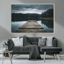 Wooden Bridge Near Lake Wall Art Canvas Print by MyGreatCanvas | Canvas Wall Art Prints | Photo Prints & Wall Decor
