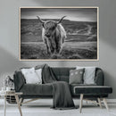Fluffy Cattle Wall Art Print, Highland Cow Canvas, Framed by MyGreatCanvas | Canvas Wall Art Prints | Photo Prints & Wall Decor
