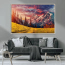 Mountain and Daylight Red Sunset Wall Art Canvas Print by MyGreatCanvas | Canvas Wall Art Prints | Photo Prints & Wall Decor