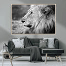 African Lion Wall Art Canvas Print – Majestic Wildlife