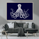 Blue Octopus Wall Art Canvas Print by MyGreatCanvas | Canvas Wall Art Prints | Photo Prints & Wall Decor