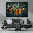 Colorful Spices Canvas Wall Art – Vibrant Kitchen Decor by MyGreatCanvas | Canvas Wall Art Prints | Photo Prints & Wall Decor