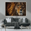 Mighty Lion Wall Art Canvas Print – Majestic Animal Portrait by MyGreatCanvas | Canvas Wall Art Prints | Photo Prints & Wall Decor