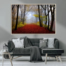 Foggy Forest Wall Art Landscape Canvas Print