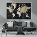 World Map Canvas Print – Detailed Map of the World Wall Art by MyGreatCanvas | Canvas Wall Art Prints | Photo Prints & Wall Decor
