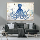 Octopus Canvas Wall Art | Coastal Marine Life Artwork for by MyGreatCanvas | Canvas Wall Art Prints | Photo Prints & Wall Decor