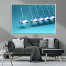 Wall Art Newton's Cradle Canvas Print, Framed Newton Cradle