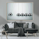 Newton's Cradle Wall Art Canvas Print, Framed Newton Cradle