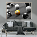 Wall Art Pool Table and Balls Canvas Print by MyGreatCanvas | Canvas Wall Art Prints | Photo Prints & Wall Decor