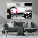 Aces Poker Art Poker Game Wall Art Canvas Print