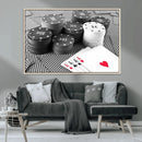 Poker Game Cards Wall Art Canvas, Multi Panel Wall Art by MyGreatCanvas | Canvas Wall Art Prints | Photo Prints & Wall Decor