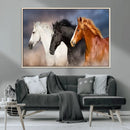 Animal Wall Art Three Horses Farmhouse Art Canvas, Framed by MyGreatCanvas | Canvas Wall Art Prints | Photo Prints & Wall Decor