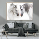 White Horse Wall Art Animal Canvas Print by MyGreatCanvas | Canvas Wall Art Prints | Photo Prints & Wall Decor