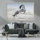 Prancing Horse Desert Large Wall Art Canvas Print – Majestic