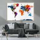 World Map Canvas Print – Detailed Map of the World Wall Art by MyGreatCanvas | Canvas Wall Art Prints | Photo Prints & Wall Decor