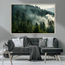 Misty Forest Wall Art Premium Canvas Print a Foggy and by MyGreatCanvas | Canvas Wall Art Prints | Photo Prints & Wall Decor