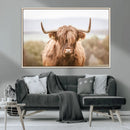 Scottish Serene Highland Cow Canvas Wall Art – Serene