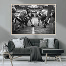 American Football Wall Art Canvas Print Framed Stadium Sport