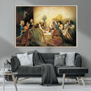 Last Supper Wall Art Canvas Print, Framed Jesus Painting Art