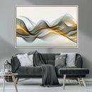 Abstract Wave Canvas Wall Art – Fluid Contemporary Elegance