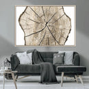 Abstract Wood Tree Ring Wall Art - Ready to Hang Minimalist