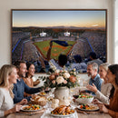 Dodger Stadium Sunset Game Triple Canvas Wall Art - Los