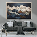 Mountain Wall Art – Modern Geometric Landscape Canvas Print,